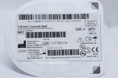 Intuitive 470361 Cannula Seal 5-8mm